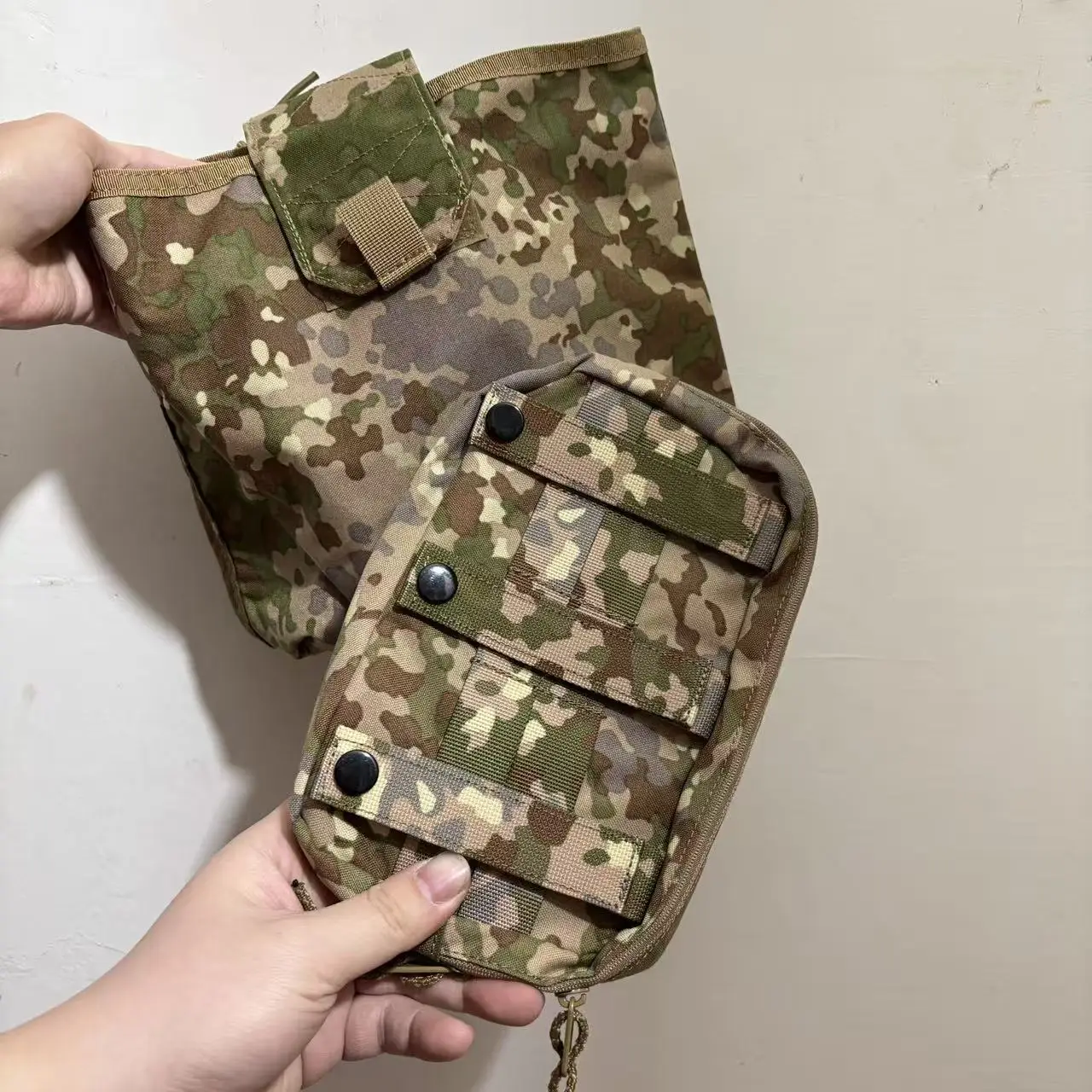 Bolsa táctica MOLLE plegable camuflaje alemán para todo terreno - imagen 2
