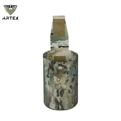 Bolsa táctica MOLLE plegable de nailon 500D con malla ajustable