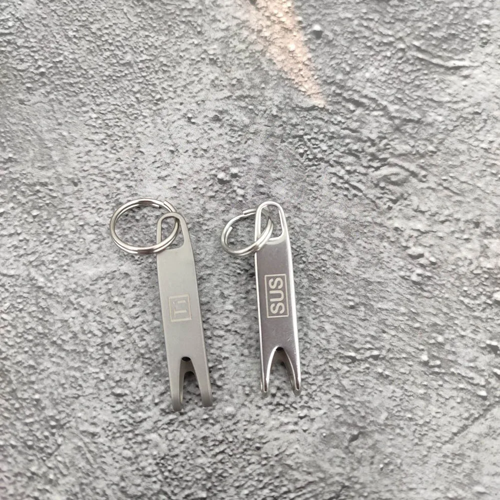 Mosquetón EDC de Titanio con llavero táctico antipérdida ligero - imagen 5