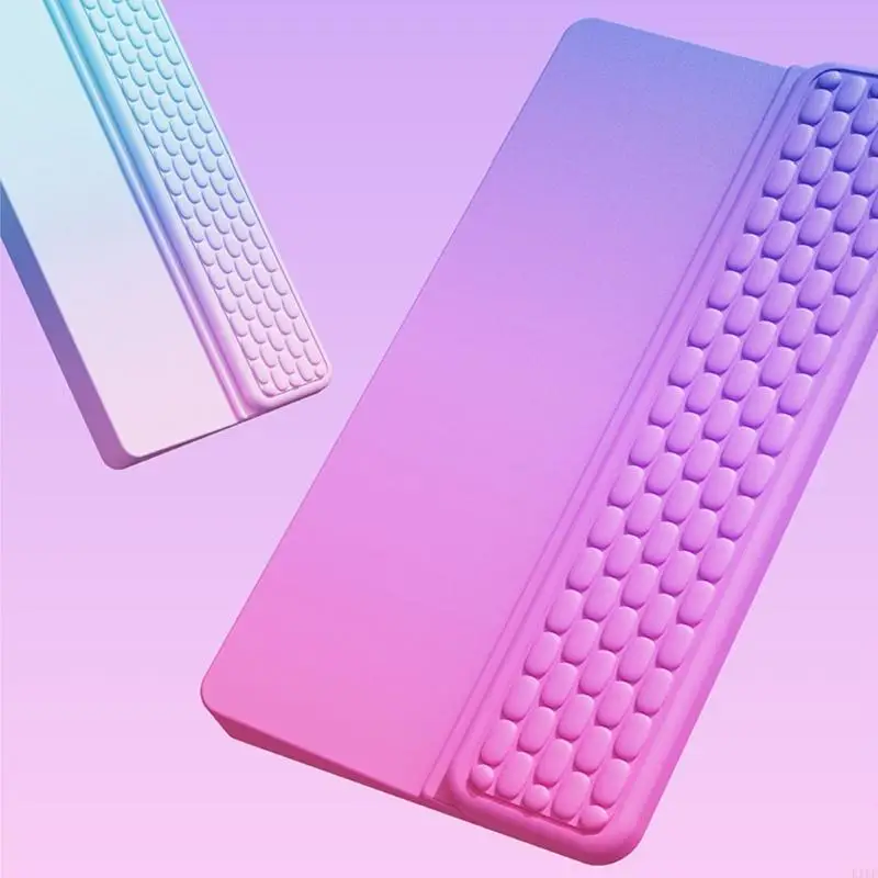 Reposamuñecas de teclado con diseño degradado colorido antideslizante - imagen 2