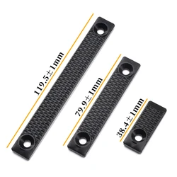 Cubiertas de riel M-LOK antideslizantes 3D para rifle airsoft