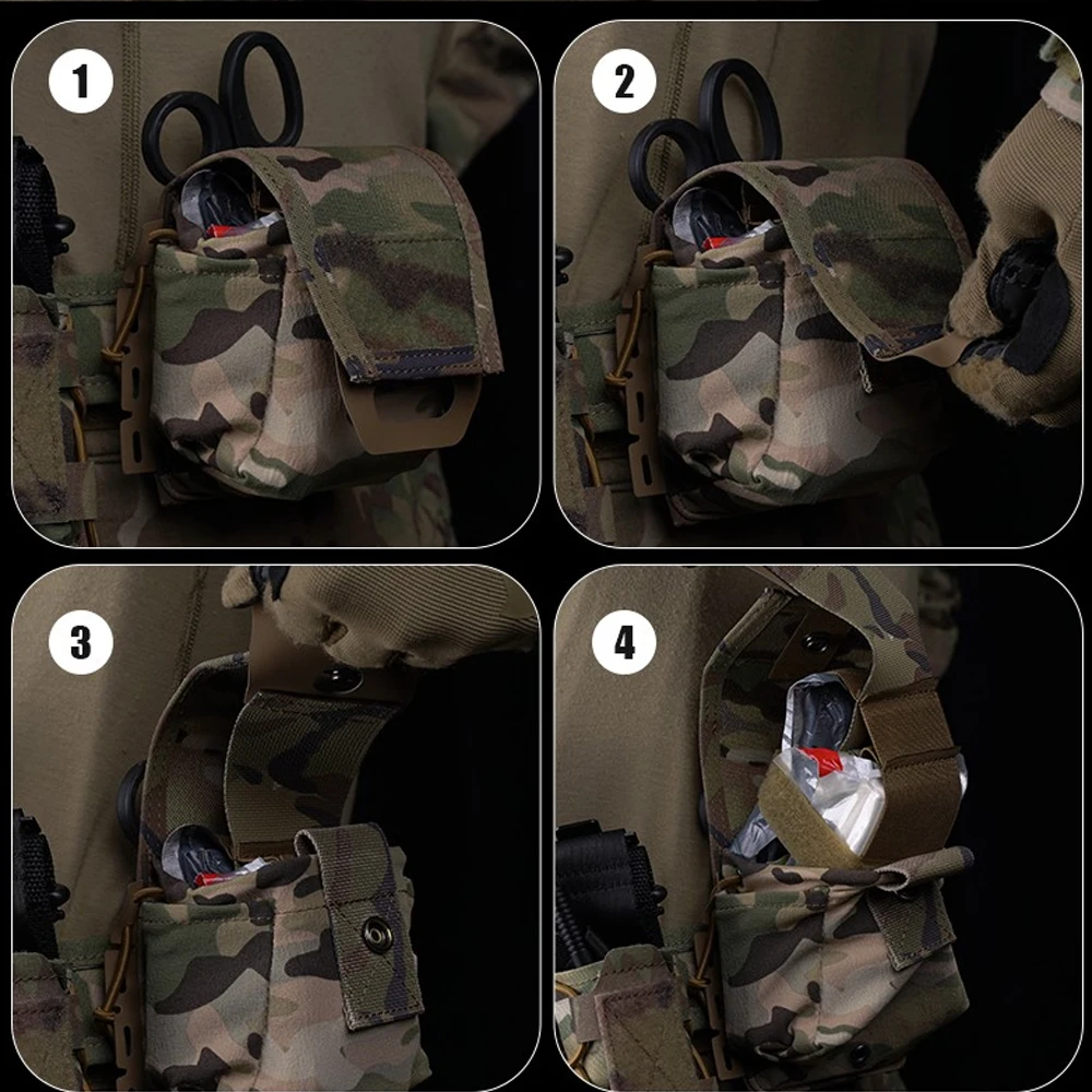 Bolsa MOLLE táctica botiquín despliegue rápido para emergencias - imagen 2