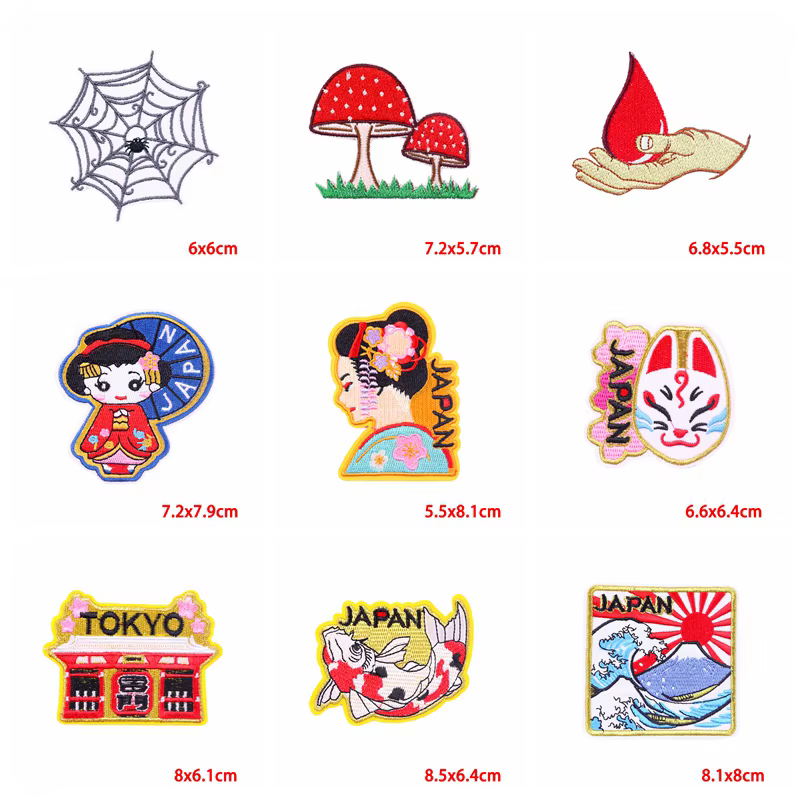 Prajna parches anime japonés bordados para ropa - imagen 4