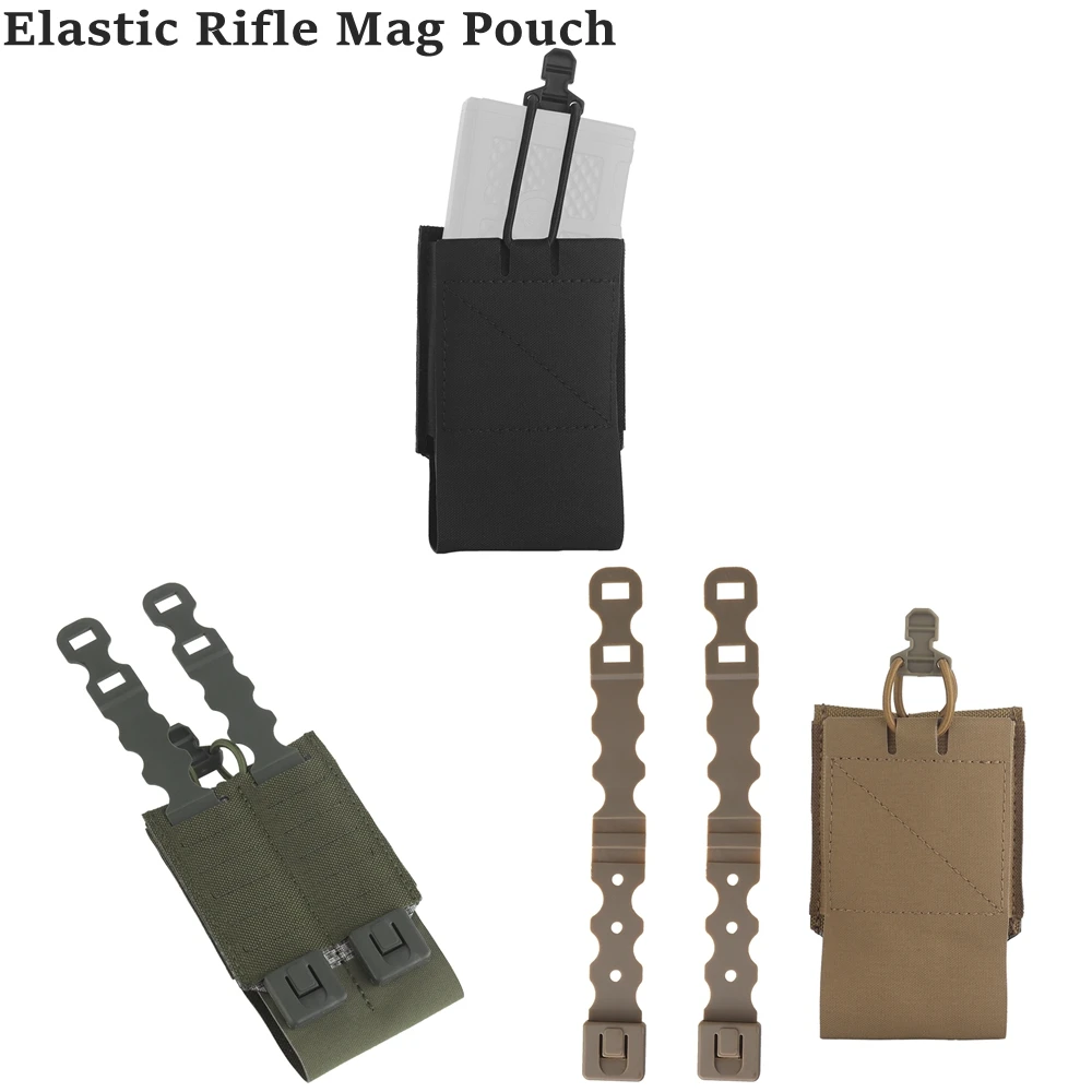 Funda táctica elástica para cargador, con linterna y cinturón - imagen 4