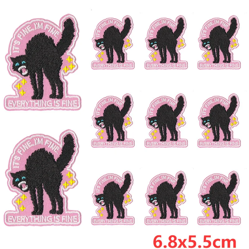 Parches bordados termoadhesivos animales de dibujos animados para ropa