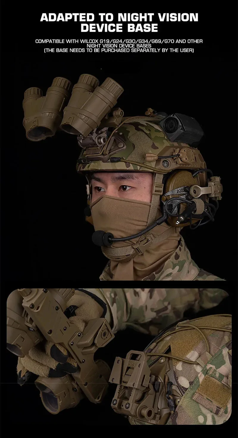 Componentes y conjunto tipo casco