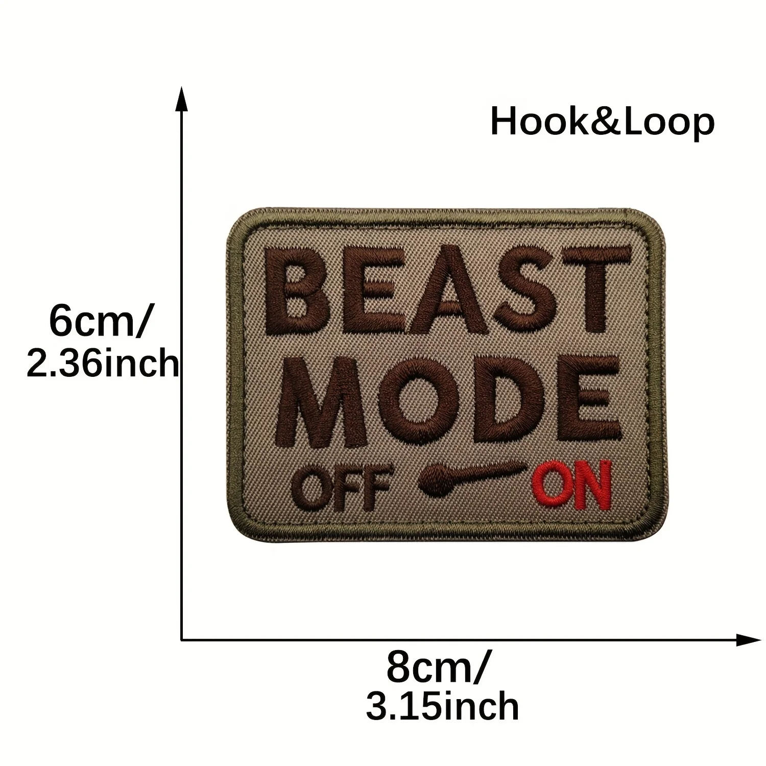 Parche Velcro militar táctico Beast Mode bordado para mochila MOLLE - imagen 5