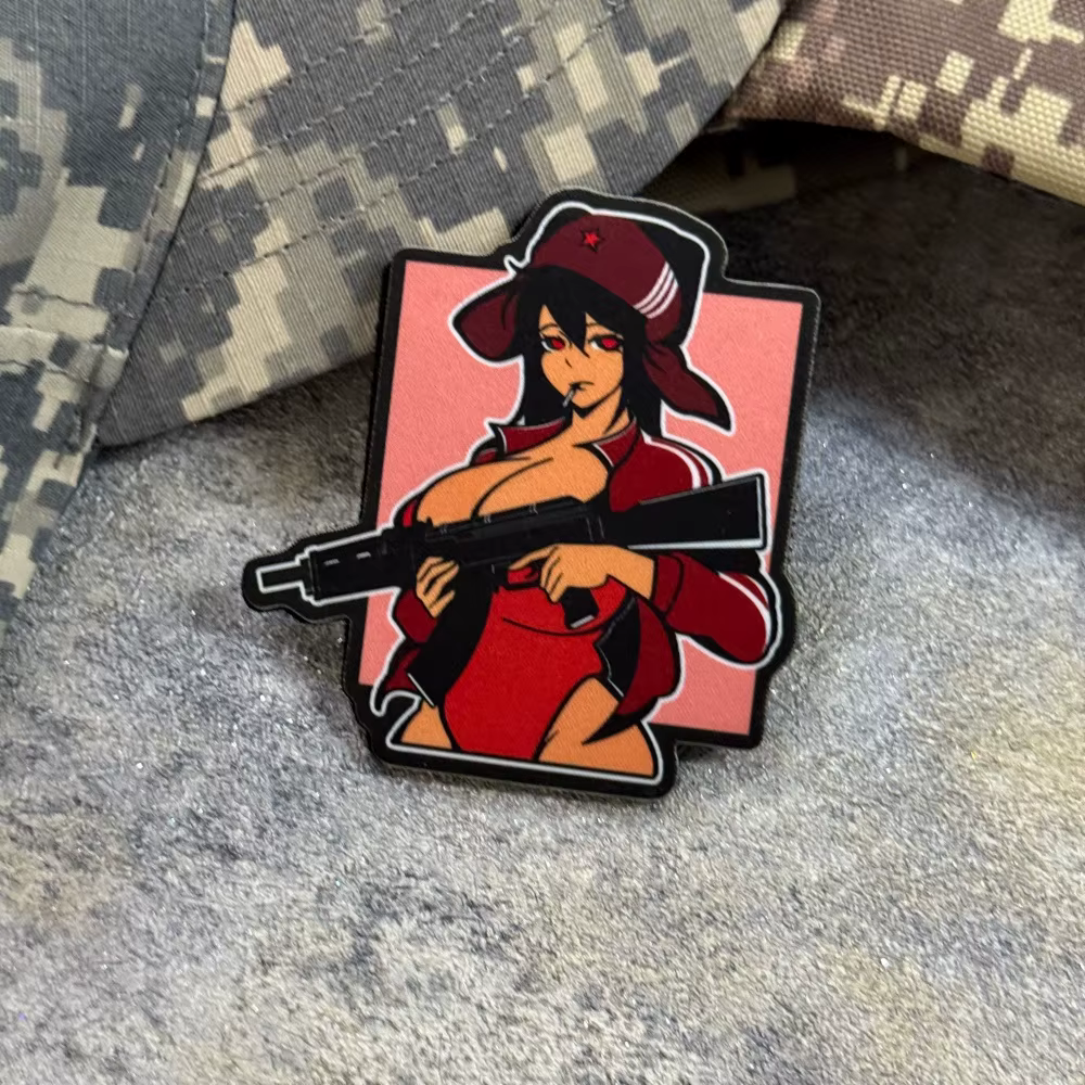 Parche táctico de moral insignia anime chica para coser o planchar - imagen 2