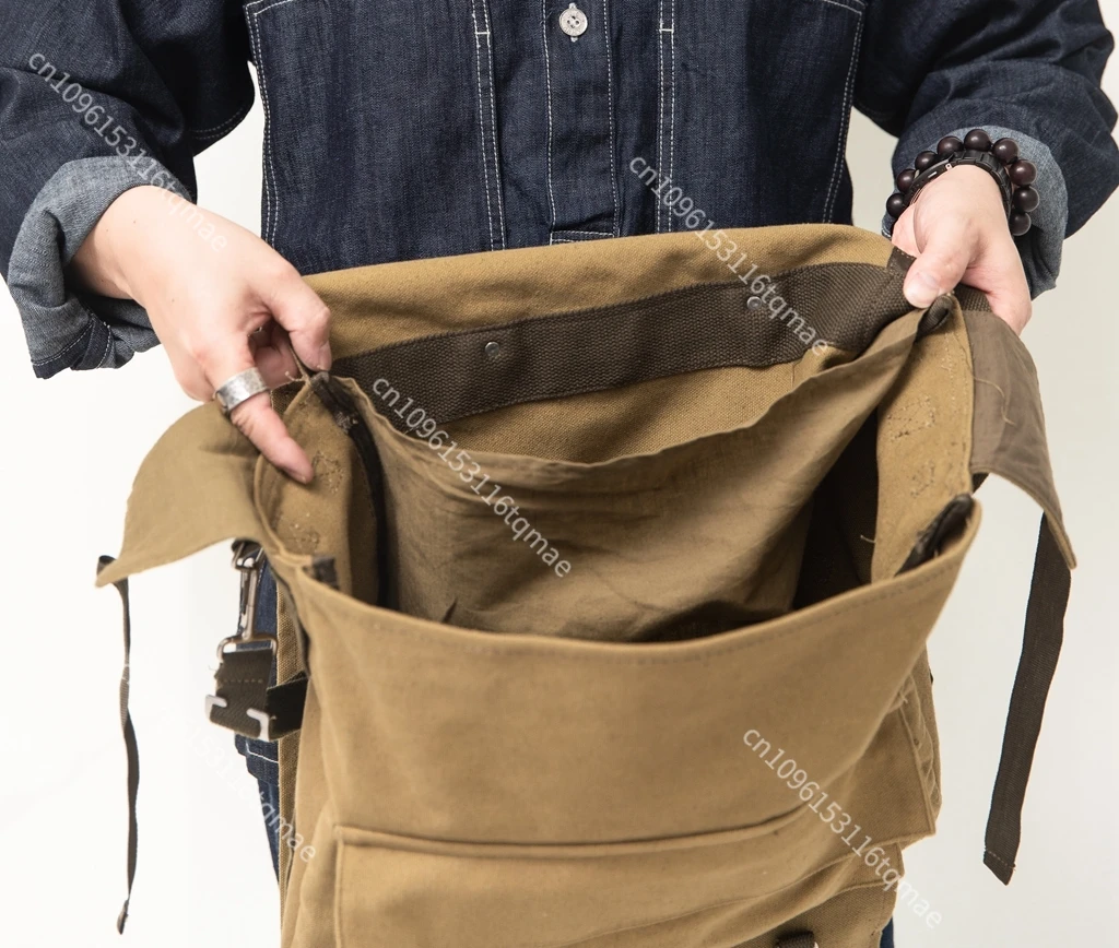 Bolsa táctica WW2 de lona alemana para hombro – Vintage - imagen 3