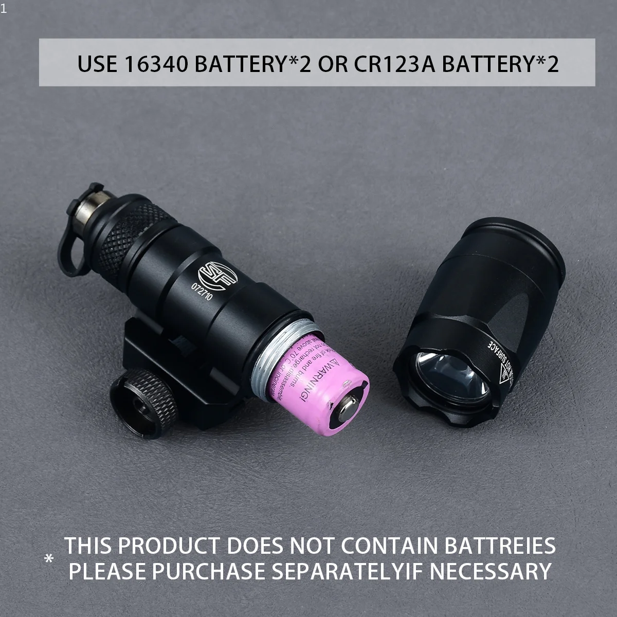SureFire Soporte táctico de linterna aluminio offset Keymod/MLOK - imagen 3