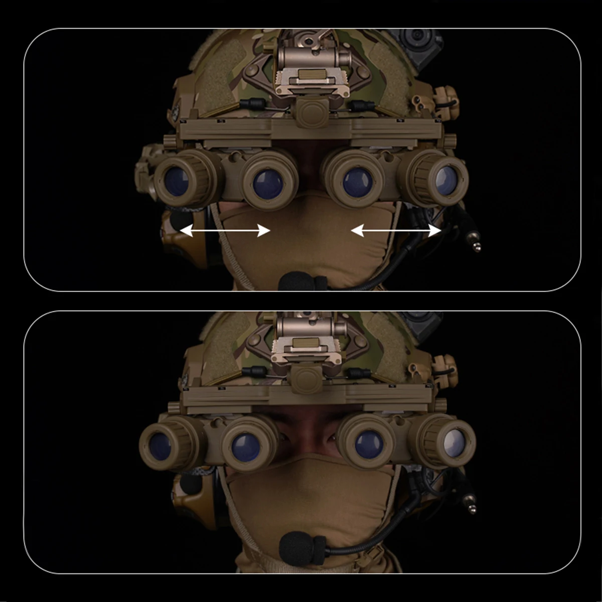 Adaptador de visión nocturna NVG de nylon DUMMY para casco - imagen 5
