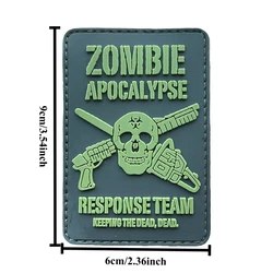 Parche táctico moral Zombie Apocalypse gancho y bucle PVC airsoft