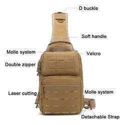 Mochila de asalto Molle para senderismo, ciclismo y camping