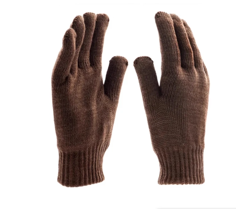 Guantes de lana surplus soviéticos marrón para invierno militar