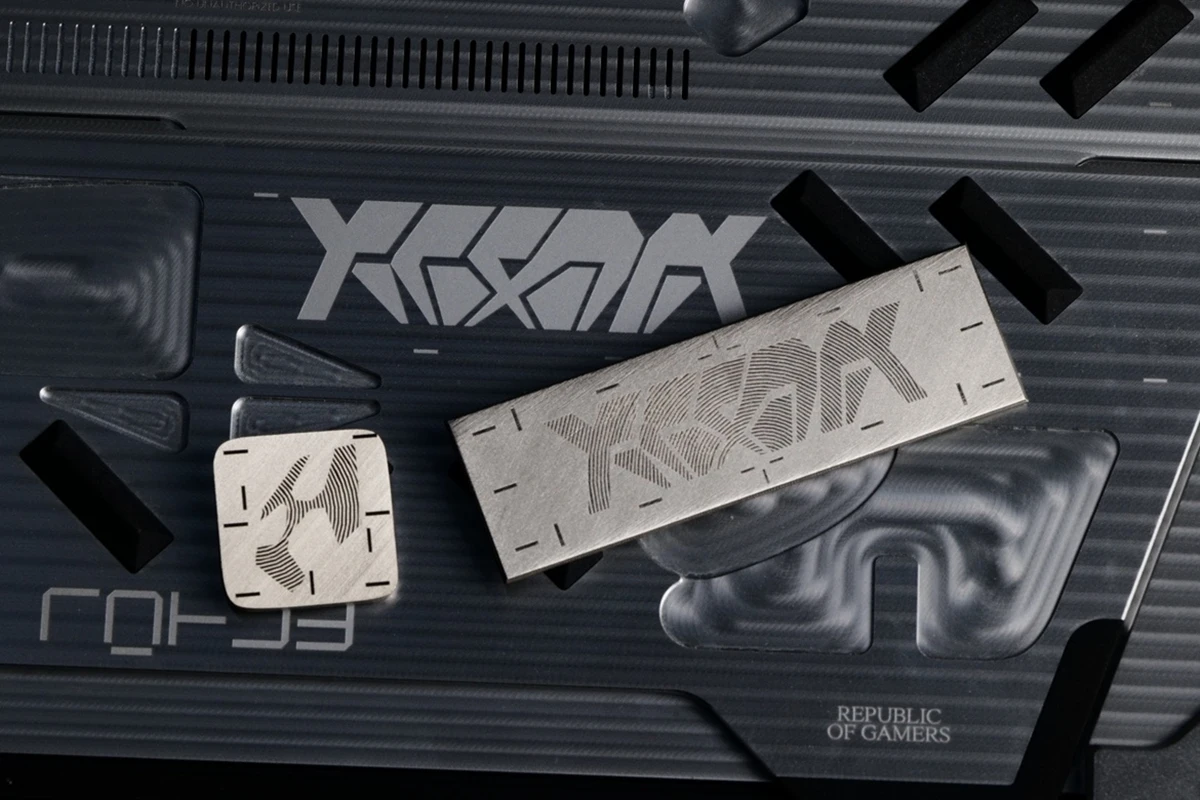 Parche táctico X-ACRNM titanio – mini tiras cuadradas - imagen 4
