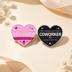Insignia Esmaltada Apoyo Emocional Colegas – Broche para mochila