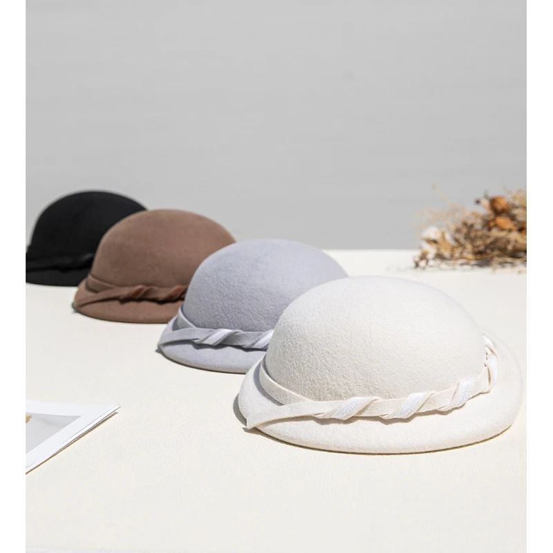 Sombrero Fedora de Lana para Mujer – Estilo Retro de Invierno - imagen 3