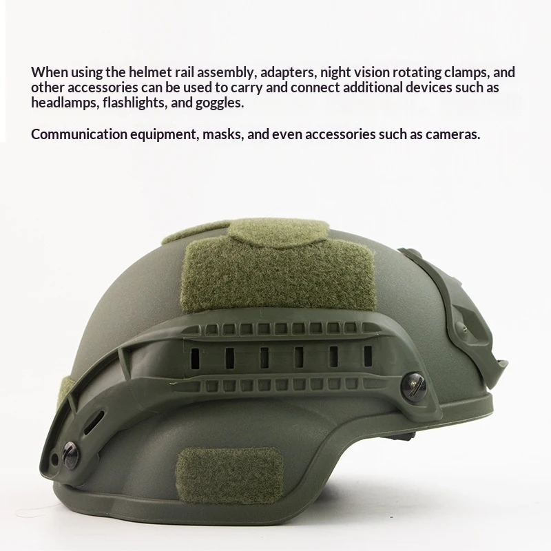 MICH 2000 casco táctico infantil con rieles para airsoft - imagen 4