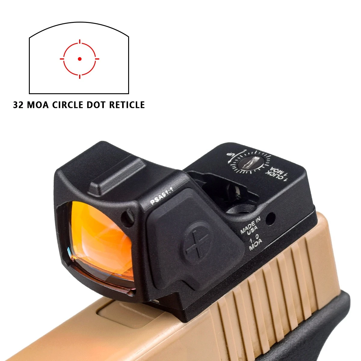 Mira reflex táctica punto rojo HD recubrimiento Picatinny airsoft - imagen 5