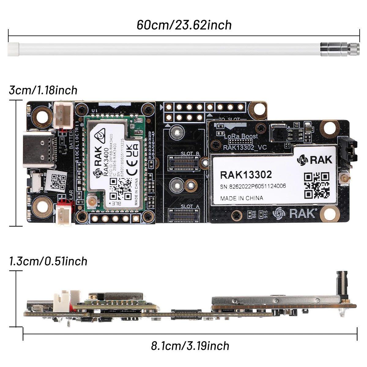 RAK WisMesh amplificador de señal LoRaWAN para Meshtastic con antena - imagen 4
