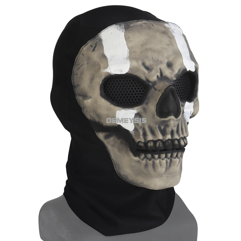 Máscara táctica transpirable calavera, protección facial airsoft - imagen 3