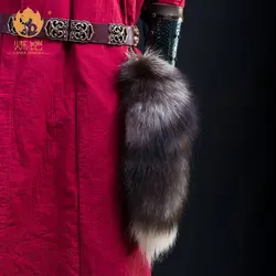 Colgante táctico cola de zorro estilo armadura, adorno para cinturón
