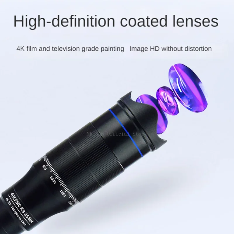 Telescopio monocular HD con zoom y trípode metálico para camping - imagen 5