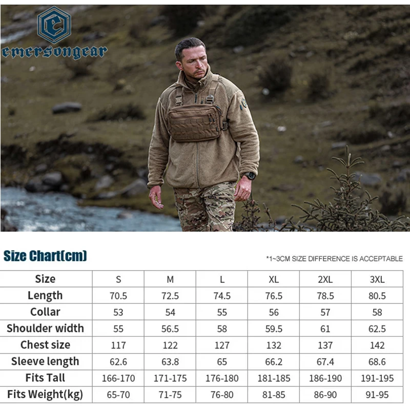 Chaqueta térmica Emersongear YAK L3 vista frontal
