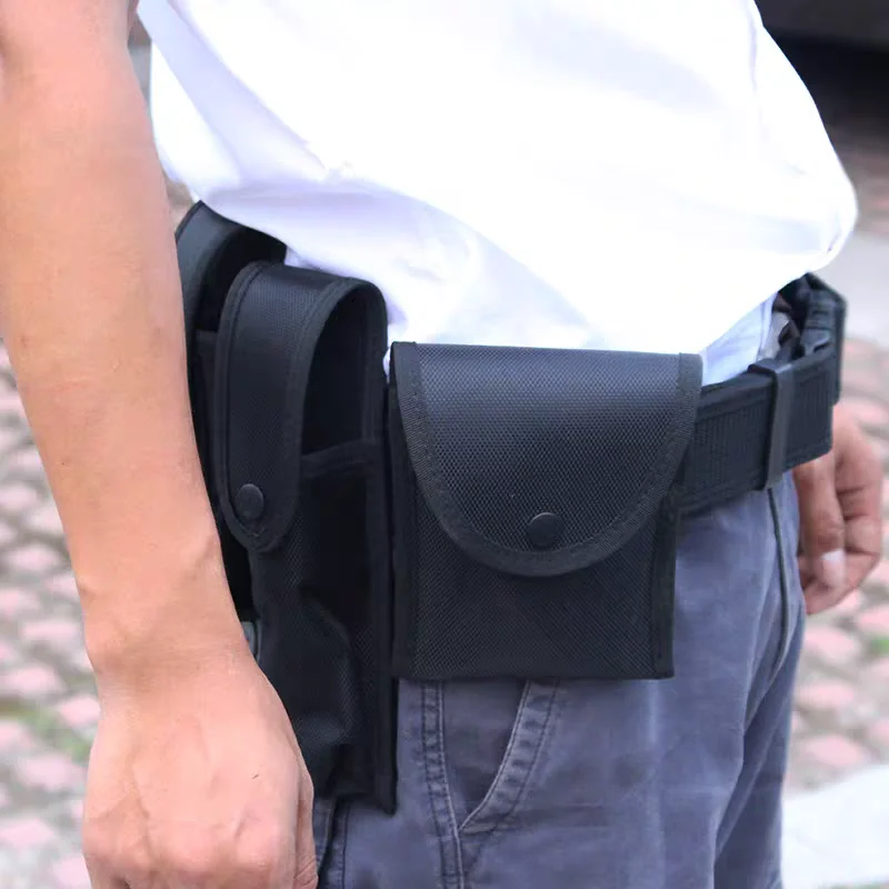 Cinturón táctico negro MOLLE multifunción para outdoor y seguridad - imagen 5