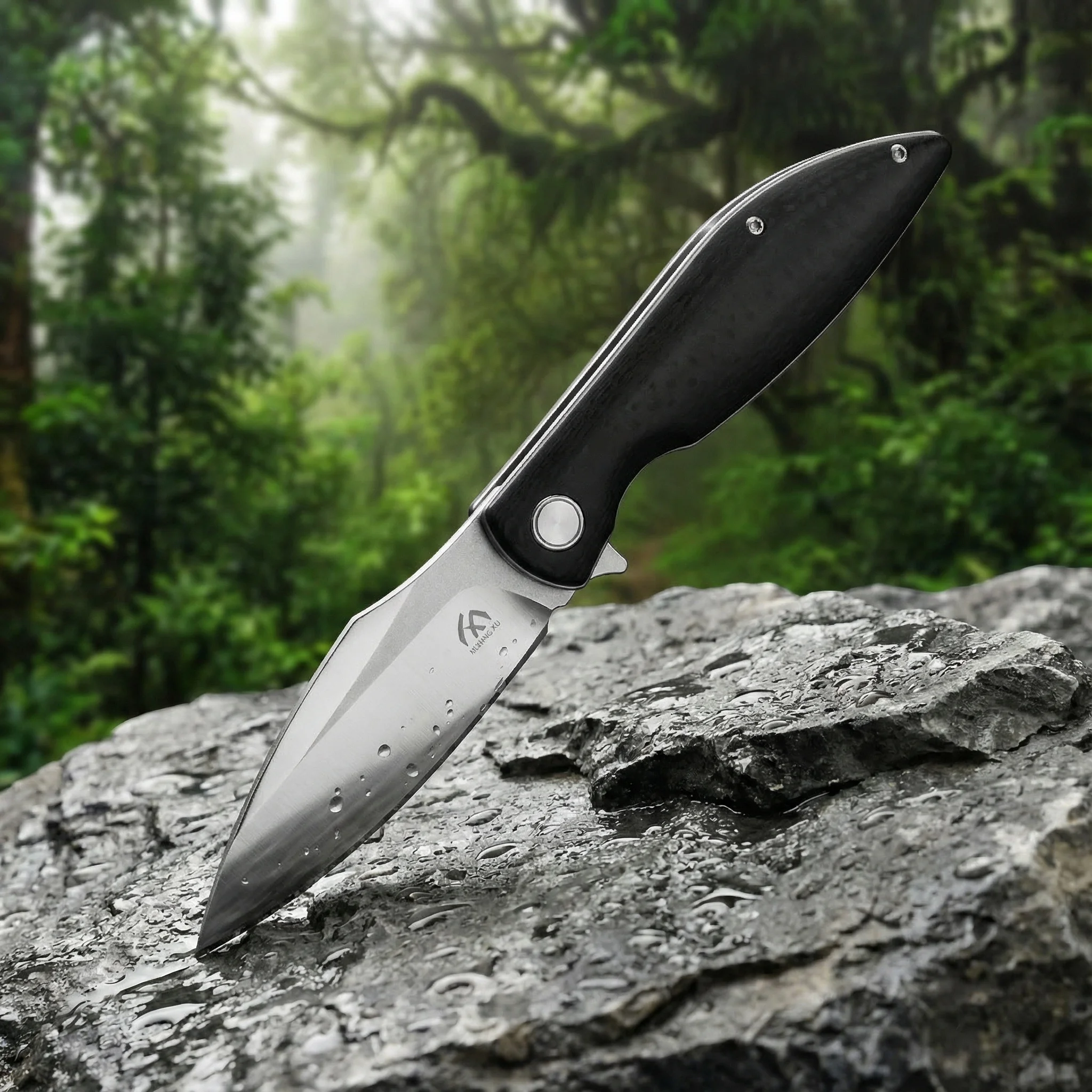 Cuchillo plegable de acero para exteriores, emergencia y camping - imagen 2