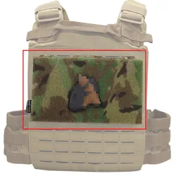 Panel adaptador MOLLE para parches ID en chaleco táctico