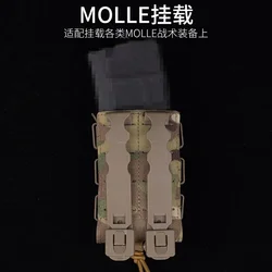 Kit táctico MOLLE con porta cargador, pistola y linterna