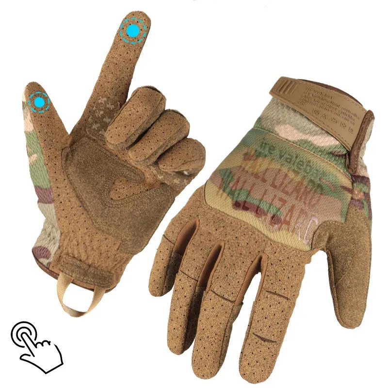 Guantes tácticos camuflaje pantalla táctil antideslizantes - imagen 2