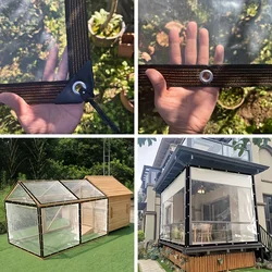 Lona impermeable transparente con protección UV para exterior