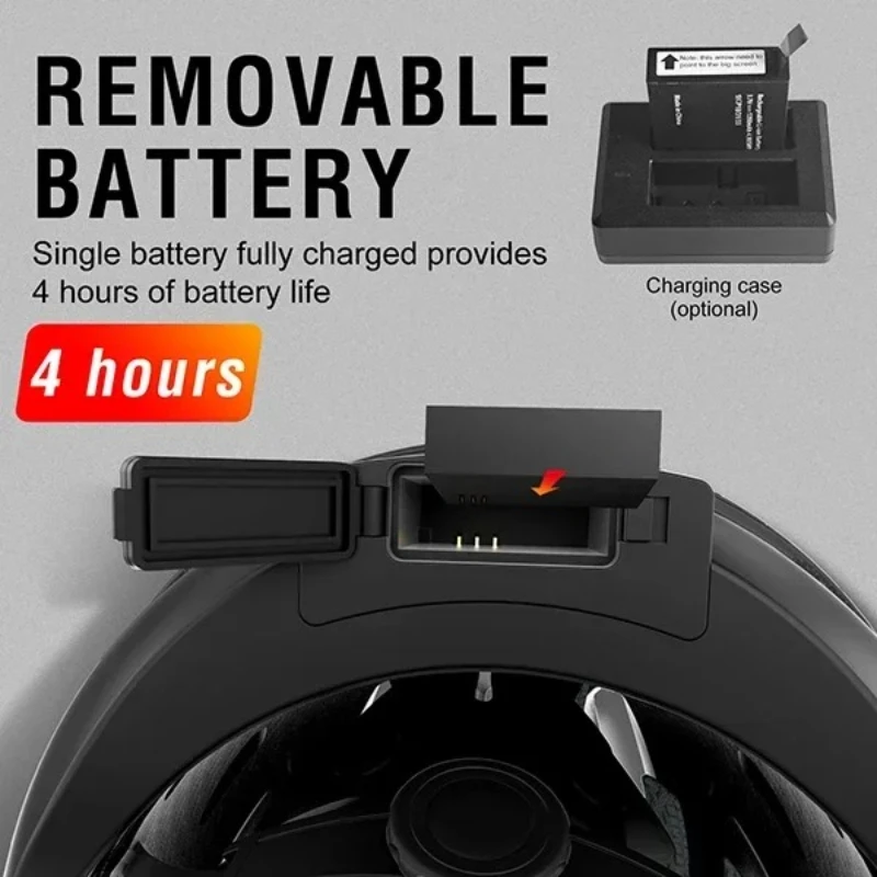 RAW3 Casco Inteligente Moto Cámara WIFI 1080P Bluetooth GPS - imagen 5