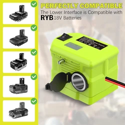 Convertidor de voltaje para batería Ryobi Li-Ion, redutor adaptador