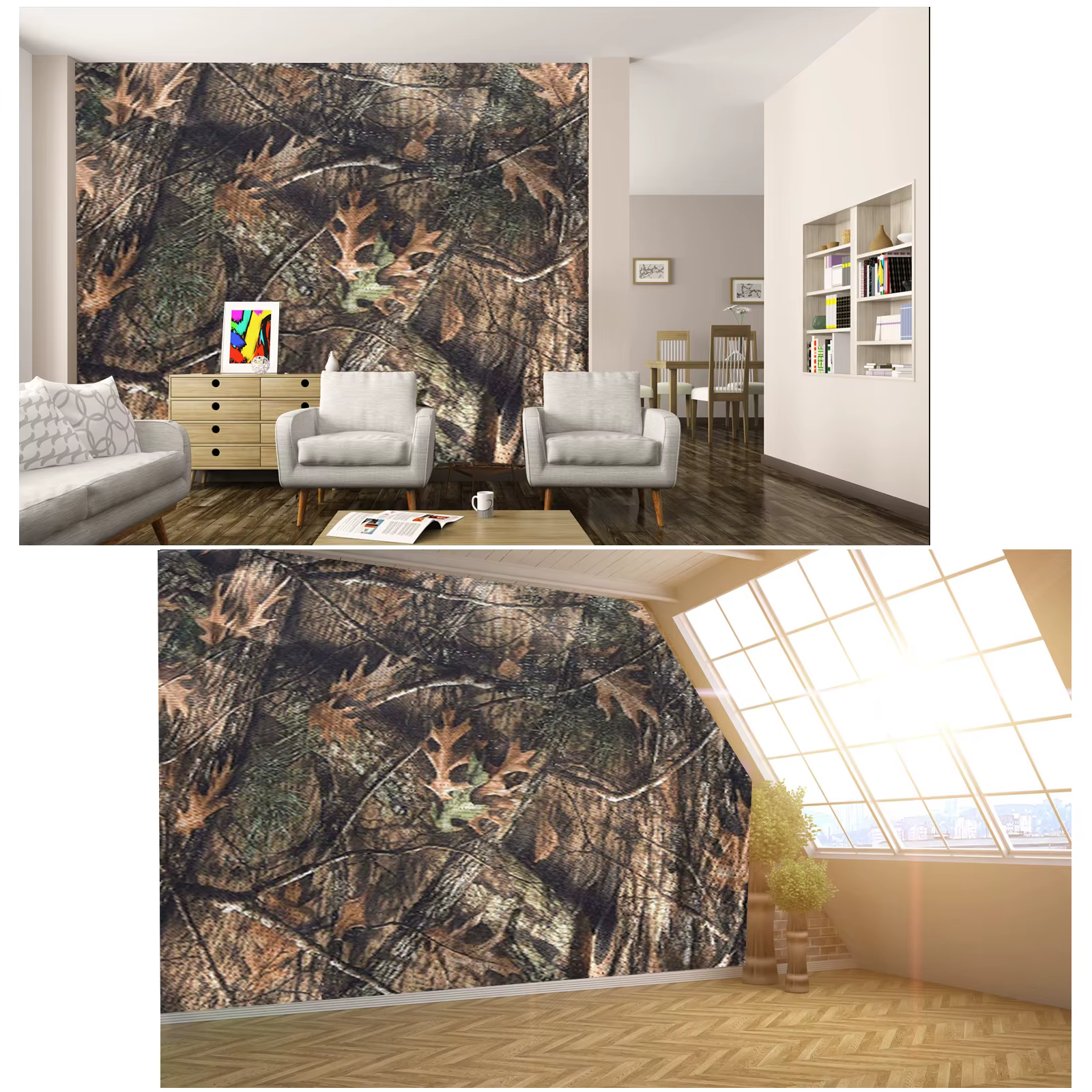 Mossy Oak Country camuflaje para persianas de tierra - 59 pulgadas - imagen 2