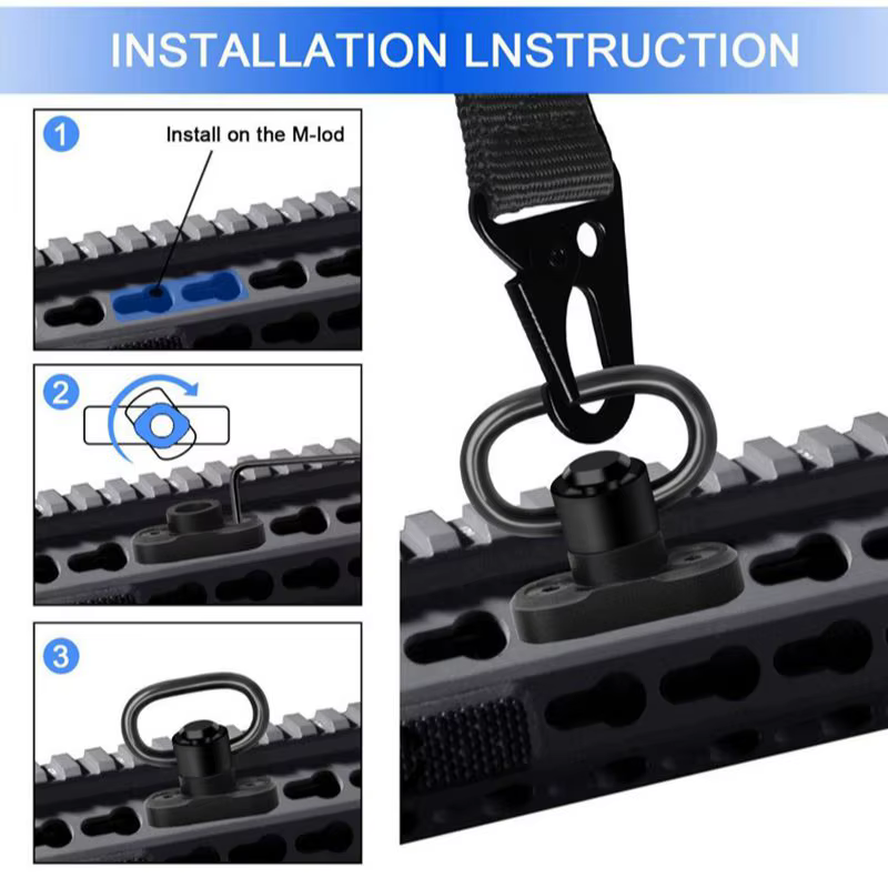 AR-15 Conjunto tornillos y tuercas M-LOK para accesorios de arma - imagen 5