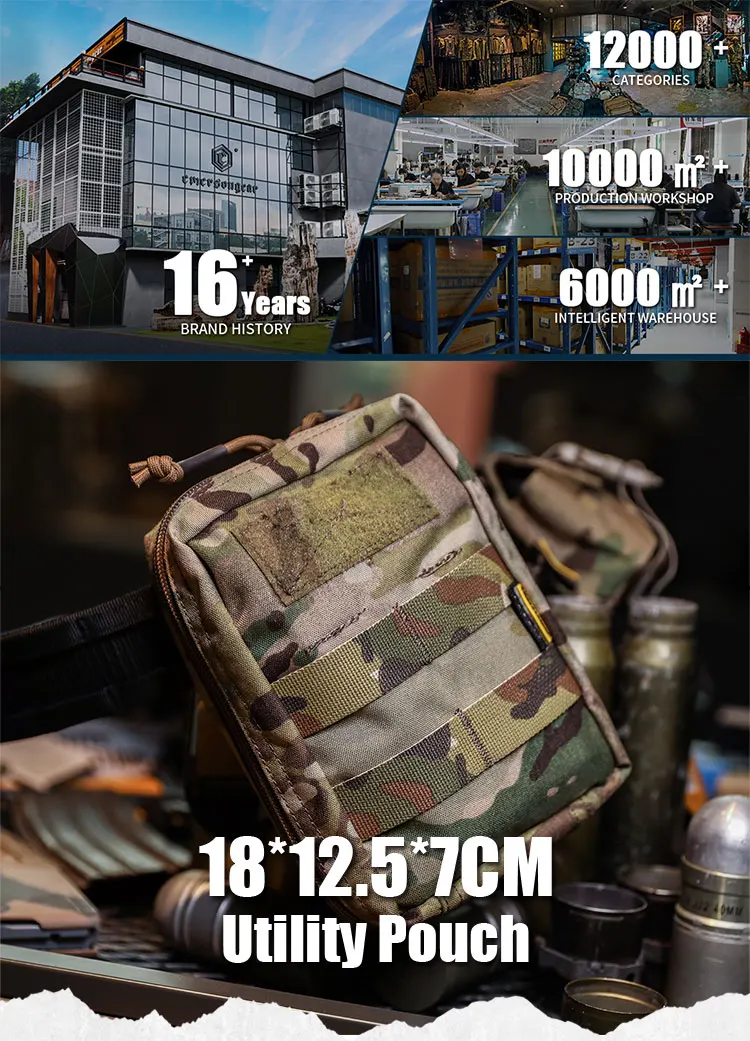Bolsa táctica Emersongear EM9287 con sistema MOLLE