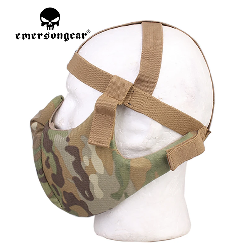 Emersongear máscara táctica de media cara camuflaje para combate - imagen 3