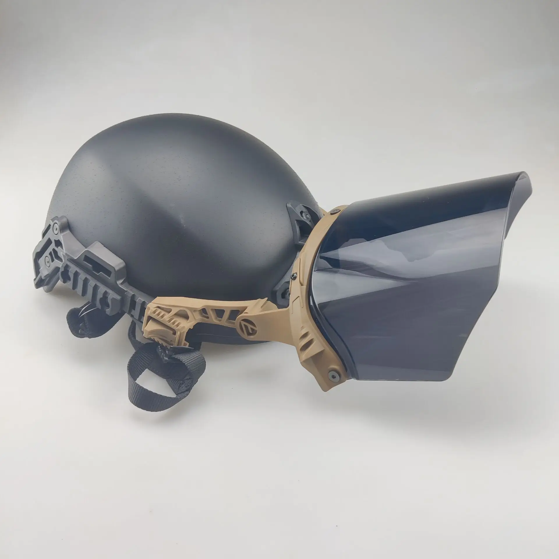 Máscara protectora táctica de Paintball EX con lente abatible hacia arriba