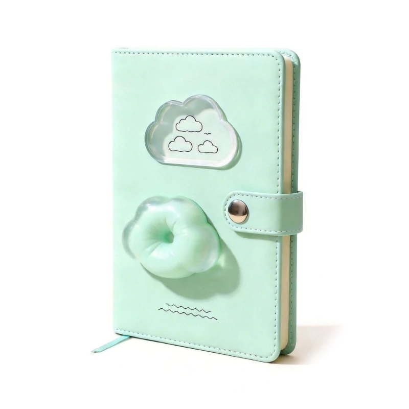Cuaderno negocios con cubierta tipo cuero