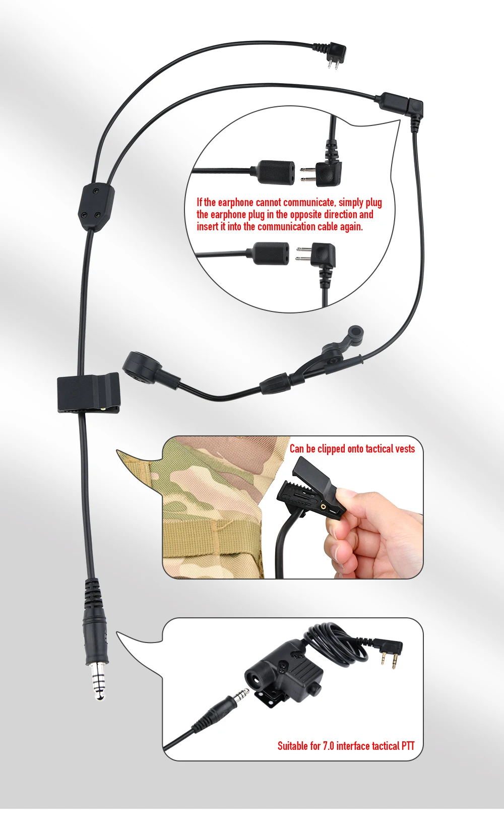 Ajuste del auricular en casco