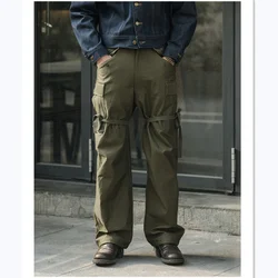 Pantalón de campo M-51 satén – Pierna ancha con múltiples bolsillos