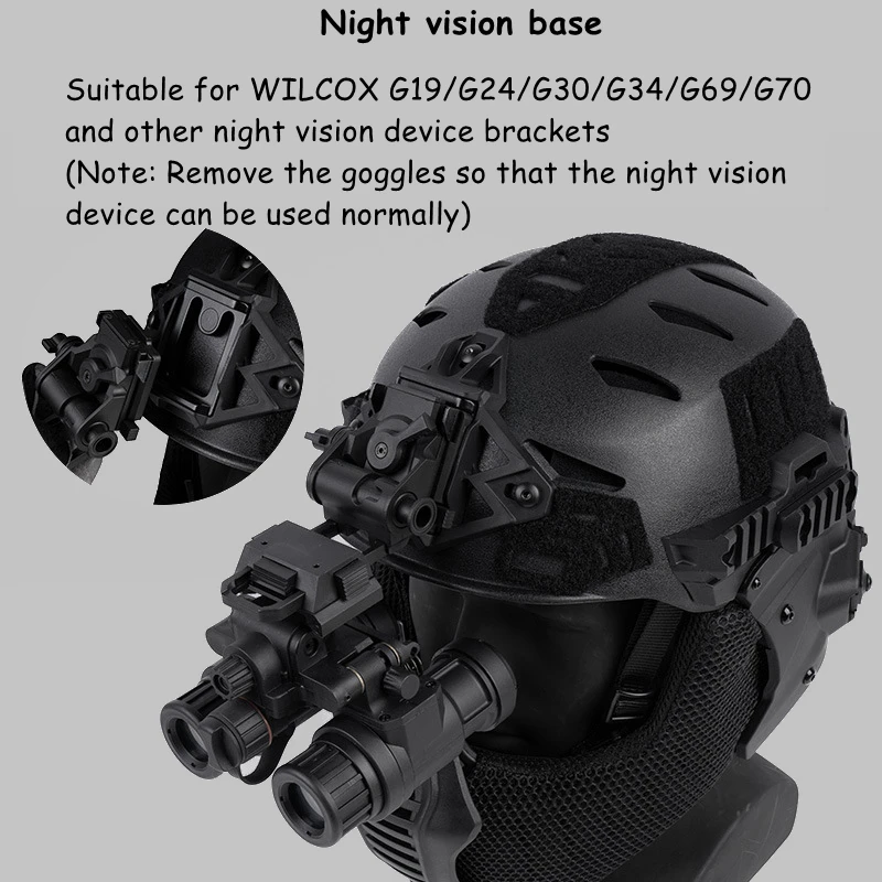 Casco táctico con gafas protectoras y protector bucal para airsoft - imagen 2