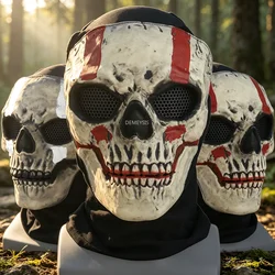 Máscara táctica transpirable calavera, protección facial airsoft