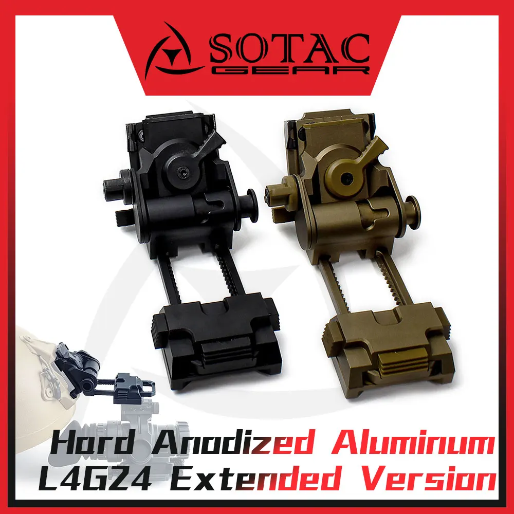 SOTAC GEAR Soporte de casco NVG de aluminio anodizado duro extendido - imagen 4