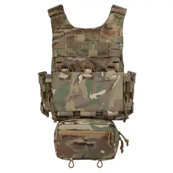 OTB LV119 Chaleco táctico Marino con portaplacas MOLLE triple bolsillo