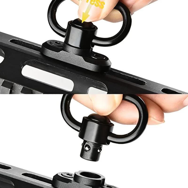 QD Adaptador giratorio M-LOK para eslinga con botón acero - imagen 4