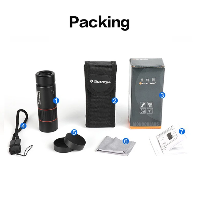Celestron Nature DX-ED Monocular ED FMC BaK4 impermeable portátil - imagen 4